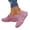 Pink, variant on Willtoo Women's Walking Shoes Breathable Knit Non-Slip Work Shoes Lightweight Casual Jogging Sneakers Slip-on Footwear