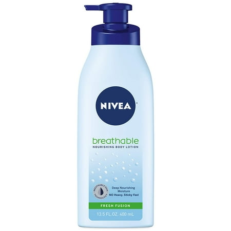 NIVEA Breathable Nourishing Body Lotion Fresh Fusion (Pack of 32)