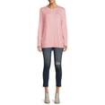 thumbnail image 2 of Time and Tru Women's Crewneck Hacci Knit Tunic, 2 of 5