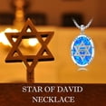 thumbnail image 6 of Star Of David Necklace 925 Sterling Silver Jewish Star Necklace Magen David Pendant Yhvh Yhwh Jehovah Yahweh Hebrew Necklace Jewish Jewelry Gifts for Men Women, 6 of 6