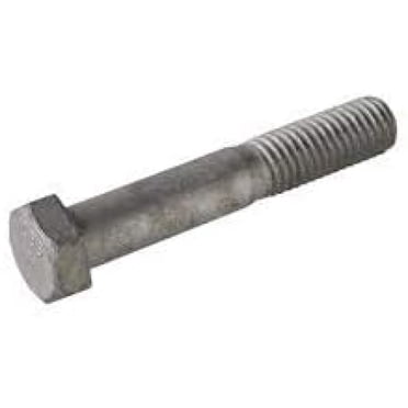 5/8-11 X 5" Hot Dipped Galvanized Hex Bolts With Nuts – Grade A, Partial Thread (25 Pack)