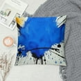 thumbnail image 2 of MLJA Holiday Throw Pillow Covers Whale Watercolor Water Ocean Tail Color Deep Animal Blue for Living Room Couch Bed Sofa, 2 of 5