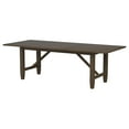thumbnail image 4 of Benjara Andy 5pc Dining Table Set, Cane Rattan Back, Brown Wood, Beige Fabric, 4 of 5