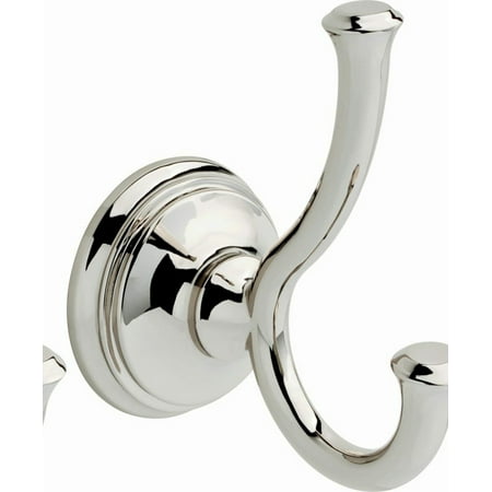 

Polished Nickel Bathroom Towel & Robe Hook - Sleek 3.88 Inch Holder