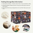 thumbnail image 5 of GZHJMY Halloween Pumpkin Rectangular Storage Bins, 2 PCS Collapsible Toy Storage Bins, Waterproof Canvas Rectangular Storage Bin with Leather Handles for Closets,Bedrooms,Kids Toy,Gift Baskets, 5 of 6