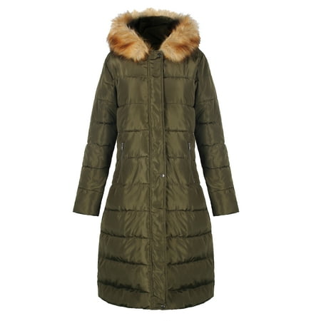 iLoveSIA - iLoveSIA Womens Puffer Long Coat Winter Maxi parka with Faux ...