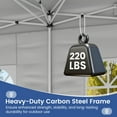 thumbnail image 6 of Gymax 10 X 20 FT Pop up Canopy Tent w/ 6 Sidewalls Wheeled Bag 6 Sandbags 10 Stakes Gray, 6 of 10