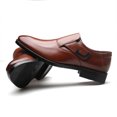thumbnail image 6 of Tawop Dress Shoes Men Faux Leather Casual Dress Shoes Comfy Business Soft Sole Loafer Brown Size:10.5, 6 of 6