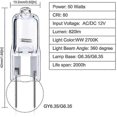 thumbnail image 3 of G6.35 Halogen Bulb 50W Dimmable 12V Bi-pin Base T4 820LM 12-Pack, 3 of 5