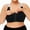 XA Black, variant on Plus Size Sports Bras for Women Seamless Push Up Front Closure Underwear Racer Back Breathable Yoga Workout Bra