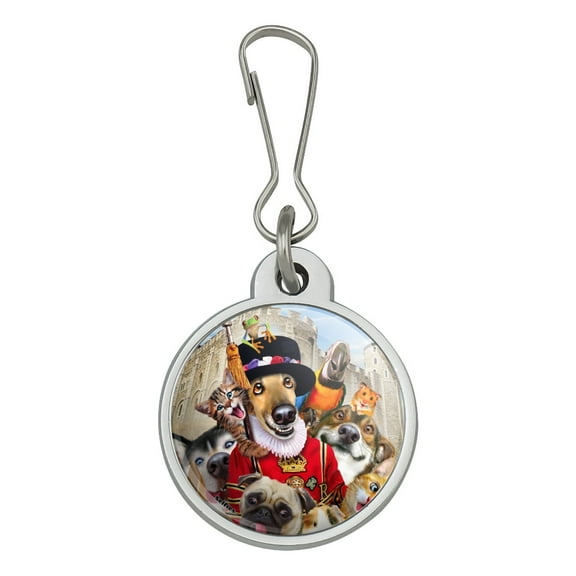 Tower of London England Britain Selfie Dogs Cats Jacket Handbag Purse Luggage Backpack Zipper Pull Charm