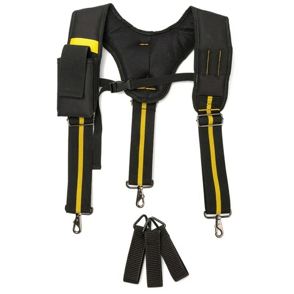 Zeiwohndc Tool Belt Suspenders Work Belt Suspenders for Men Bag Suspenders Padded Work