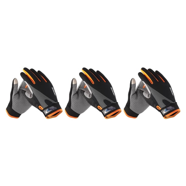 Greeniant 1 par de guantes de bicicleta Ciclismo Protector de manos completo Accesorios Naranja Type1 NO1