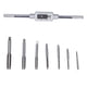 thumbnail image 1 of Juego de troqueles de grifo, herramientas de Hardware anticorrosión de acero de aleación para procesamiento de roscadores de tuberías, 8 Uds., 1 of 8