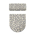 thumbnail image 5 of HELLHERO Pack of 2 Bathroom Seat Covers for Bathroom Accessories Daisy Stretch Toilet Lid Cover Universal, 5 of 8