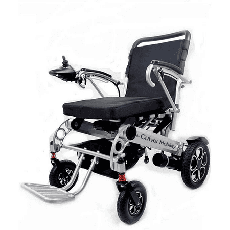 Alton Mobility- Premium Lightweight 55lbs Electric Wheelchairs, 265lbs Max Load -10miles - 500W - Black