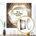 thumbnail image 3 of Designart "Exquisite White Rose Delicate Glamorous Artwork" Rose White Large Square Mirror - Square Bedroom Mirror Printed Wall Decor - Traditional Square Printed Wall Mirror Art, 3 of 5