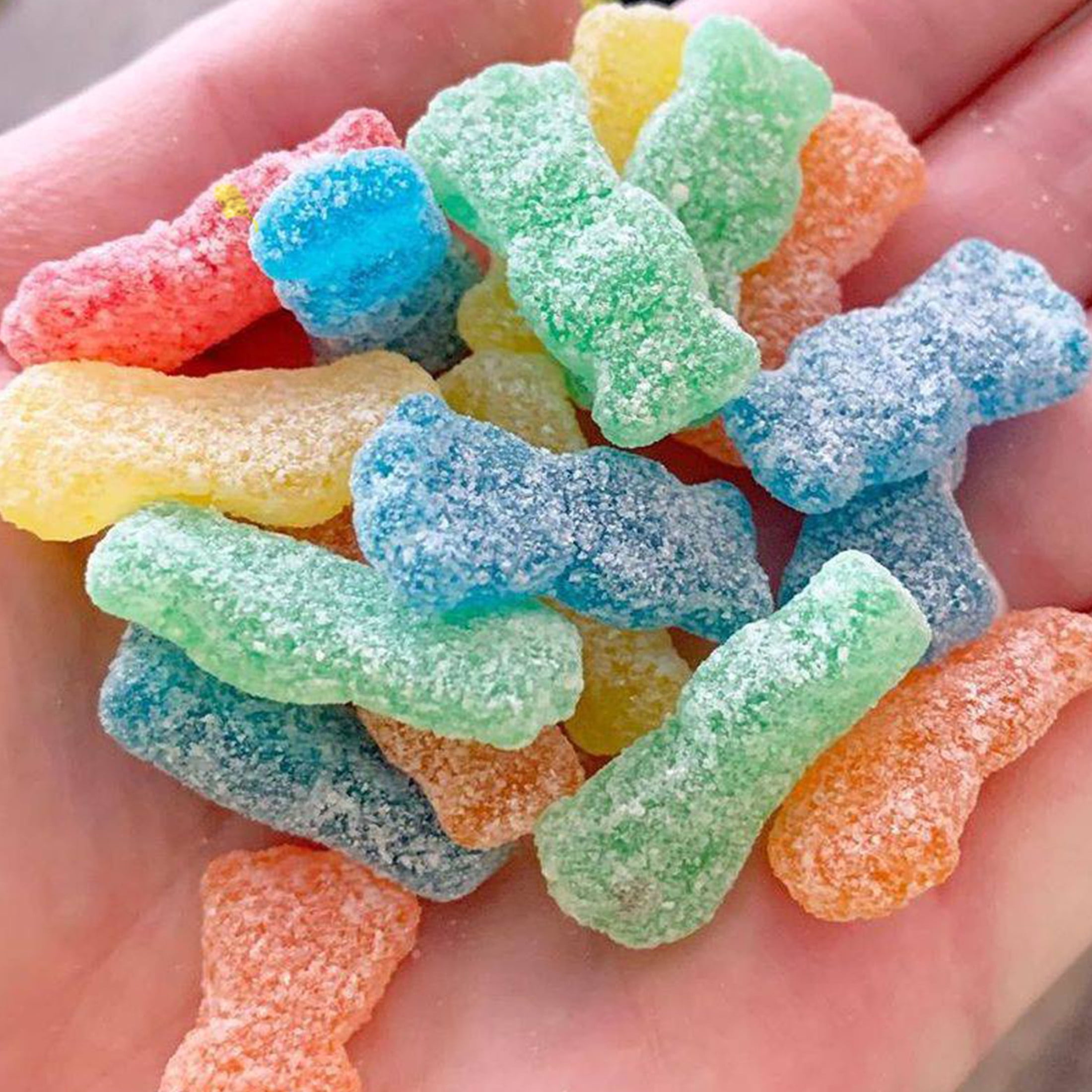 Red Sour Patch Kids Sign Character Plastic Rolling Store