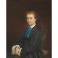 thumbnail image 3 of Henri Regnault 12x14 Black Modern Framed Museum Art Print Titled - Portrait of a Young Woman (1863), 3 of 5
