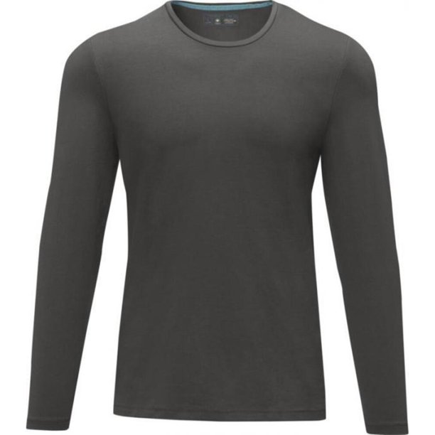Elevate - Camiseta modelo Ponoka de manga larga para hombre (Gris Tormenta)
