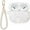Marble, variant on Cute AirPod Pro 2 Case with Pearl Wrist Chain Bling Marble Design for Women and Girls