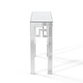 thumbnail image 6 of SHYFOY Modern Grecian Venetian Mirrored Console Table Glass Sofa Table Silver Entryway Table for Living Room, 6 of 9