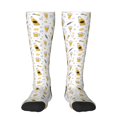thumbnail image 1 of Fotbe Beer Calcetas Divertidas Estampadas para Hombre y Mujer, Calcetas de Algodón hasta la Rodilla para Caminar, Correr, Enfermería y Embarazo, 1 of 6