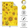 thumbnail image 3 of GZHJMY Yellow Sunflowers Feild-1 Kitchen Towels Set of 6 Dishcloths Hand Towels Tea Towels Ultra Absorbent for Cleaning Washing Drying Dishes Tableware 28'' x 18'', 3 of 7
