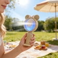 thumbnail image 3 of Portable Fan Rechargeable Mini Usb Handheld Fan with Base 3 Wind Speed Settings Compact for Outdoor Travel and Student Use, 3 of 7
