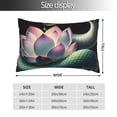 thumbnail image 2 of Zufioo Snake Holding A Lotus Print Double-Sided Throw Pillow Cover, Pillow Protector Home Decor - With Hidden Zipper, Suitable for Bedroom, Living Room, Car Interior-16"x24", 2 of 6