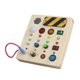 thumbnail image 5 of Tablero ocupado de madera, juguete Montessori con interruptor de palanca, aprendizaje sensorial, tablero de interruptor LED educativo, juguete de, 5 of 9