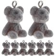 thumbnail image 5 of Bear Charms Resin DIY Bracelet Charms for Earrings 10Pcs Grey Hanging Pendants, 5 of 5