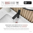 thumbnail image 6 of Stylish Ht 7 ½" Single Handle Matte Black Bathroom Faucet B-104N, 6 of 12