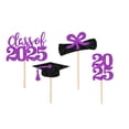 thumbnail image 1 of SXcggal 2025 Graduation Party Decorations Card Slot Inserts For Cupcake Toppers Paper Graduation Design Cake Decorations For Party Supplies And Celebrations Practical Basic Card Slot For Garden, 1 of 7