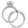 thumbnail image 4 of Everly Women's Created Sapphire 10k White Gold Bridal Set, 4 of 8