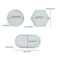 thumbnail image 5 of Milue 3Pcs Epoxy Hexagonal Oval Round Storage Tray Molds Fruit Storage Plate Mold, 5 of 10