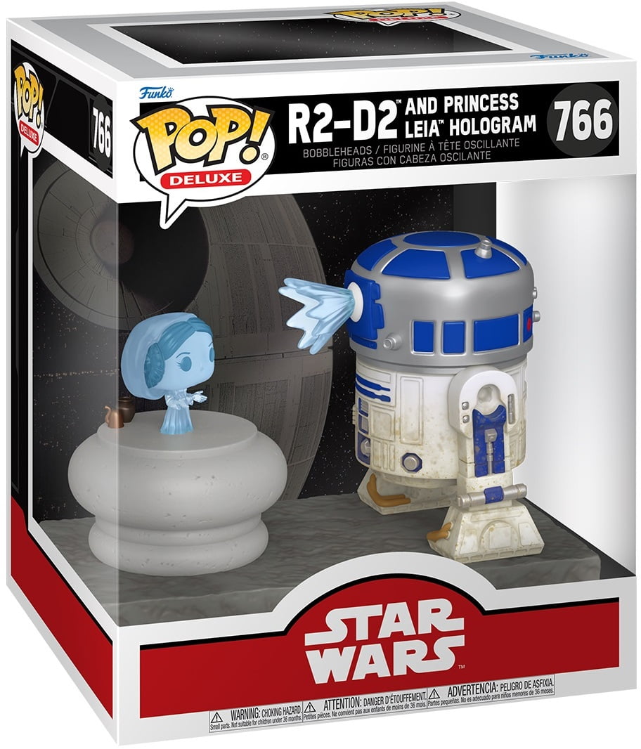 Funko POP! Deluxe: Star Wars - R2-D2 with Princess Leia Hologram