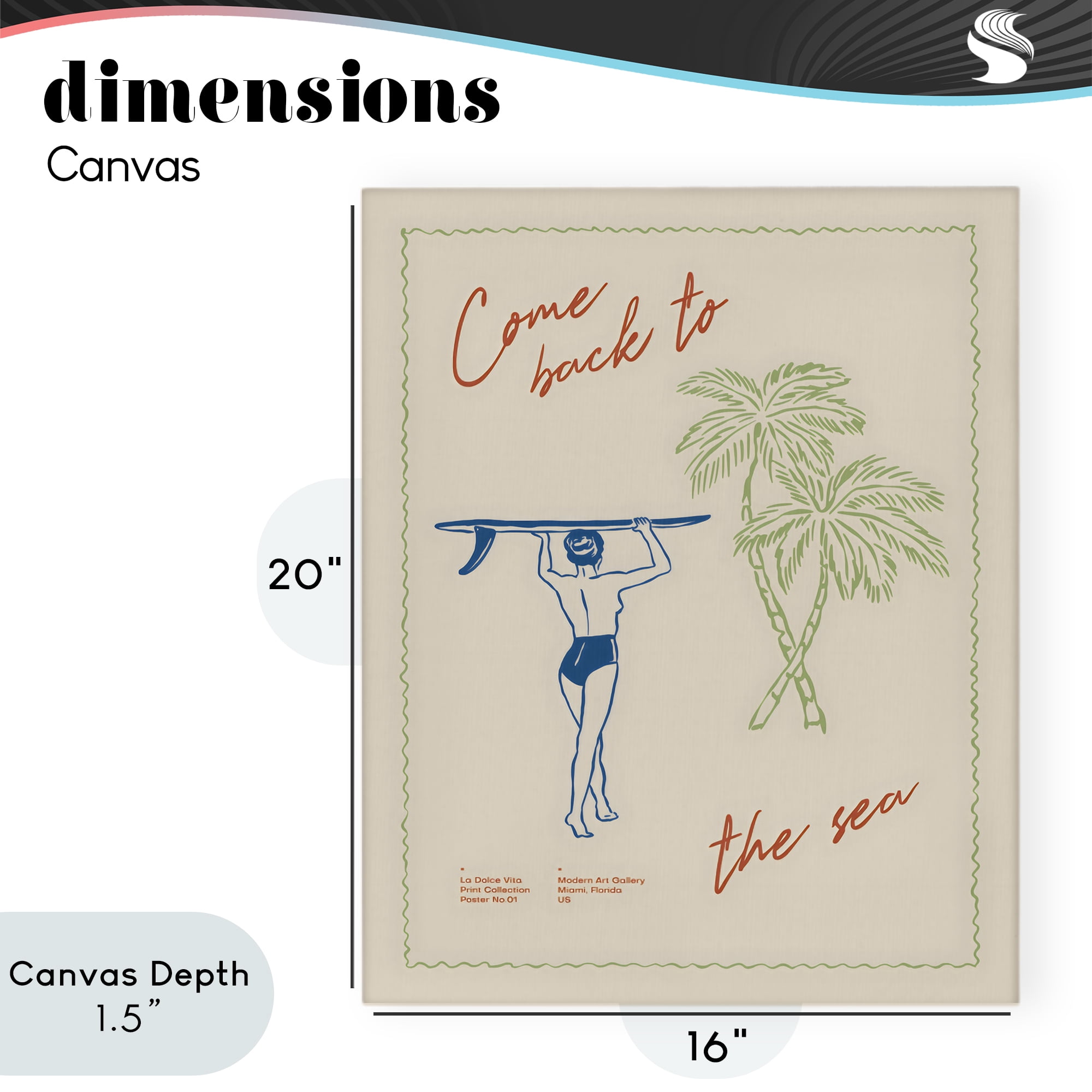 Stupell Industries Come Back To The Sea Canvas Wall Art, design by The Prints Vibe
