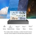thumbnail image 2 of Mistaha USB Transparent Glass Multi-function Color Screen Weather Station Alarm Clock with Indoor/Outdoor Thermometer, High/Low Temperature, and Frost Alarm - FJ3396C, 2 of 5