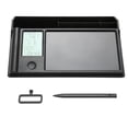 thumbnail image 2 of Multifunctional Desk Organizer, Pencil Storage Large Capacity Desk Holder With Clock Tidy  For Home Office School For Note Papers Business Cards, 2 of 8