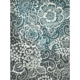 thumbnail image 2 of Zarris, Chariklia 12x14 Black Ornate Wood Framed with Double Matting Museum Art Print Titled - Floral Batik I, 2 of 4