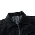thumbnail image 5 of Fgnfyis Men Jacket Corduroy Casual Jacket Autumn Winter Stand Collar Lightweight Outdoor Windbreaker for Daily Wear Trench Coat Men Black XXXL, 5 of 8
