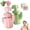 Green+pink, variant on 2026 New Ear Piercing Cleaner Floss With Cactus Storage Case,Piercing Cleaning Kit,Disposable Ear Hole Cleaner String,Earring Hole Piercing Aftercare Cleaning Tool Set For Girls Women Men (Pink)
