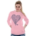 thumbnail image 3 of Faith Love God Heart Christian Women's Long Sleeve T Shirt Brisco Brands 2X, 3 of 6