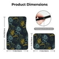 thumbnail image 5 of Vsdgher Sunflowers Car Foot Mat Set of 4 Pieces Universal Floor Liner Car Accessories Fits Most Cars, Trucks, Vans, sedans, SUV, 5 of 7