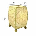 thumbnail image 2 of Eangee Mini Square Cocoa Leaf Lamp Natural, 2 of 7