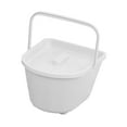 thumbnail image 5 of TOOYFUL Commode Chair Bucket Bedpan Compact Bedroom Urinal for Elderly Seniors Women White, 5 of 10