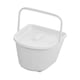 thumbnail image 5 of Silla con inodoro, cubo, asiento de inodoro, silla, cubo con tapa y asa, orinal, inodoro en cuclillas Blanco, 5 of 9