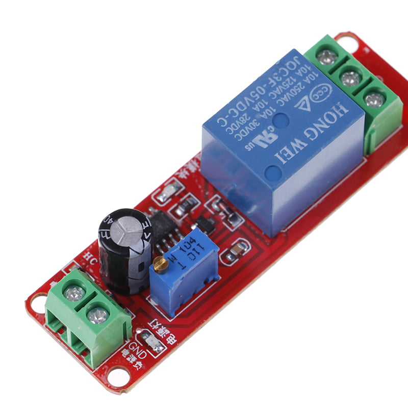 DC 5v 12v Delay Timer Switch Adjustable NE555 MCU Relay Module Board LED display