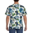 thumbnail image 3 of Bixox Men's Game All Day Printed Short Sleeve Skinny Athletic T-Shirt, 3 of 6